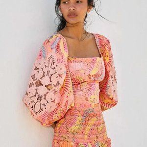 FARM Rio Dotted Banana Blouse